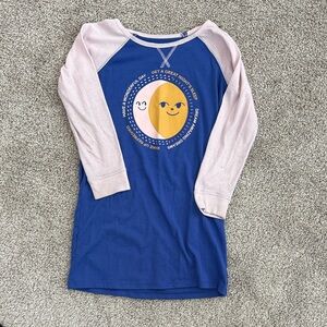 Cat & Jack Blue and Pink Long Sleeve Tee